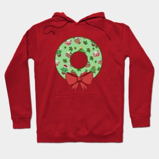 Holiday Christmas Wreath Hoodie